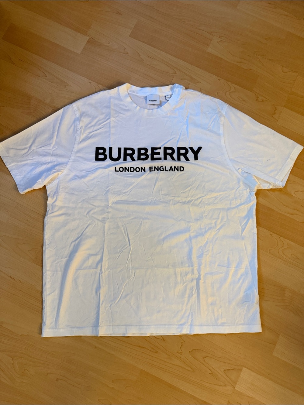 Burberry Tee with Black Logo Print